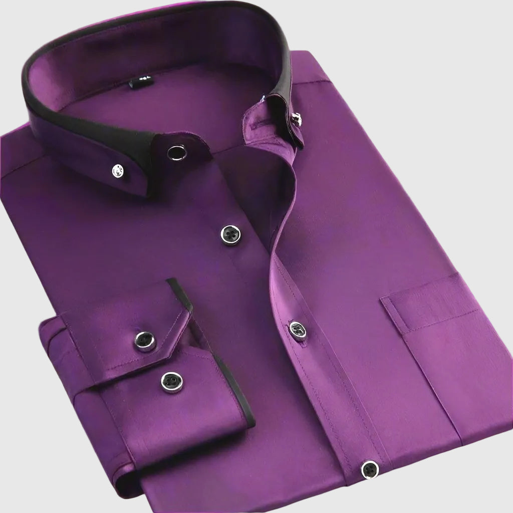 Γιώργος | Κλασικό μπαμβακερό πουκάμισο με μακριά μανίκια