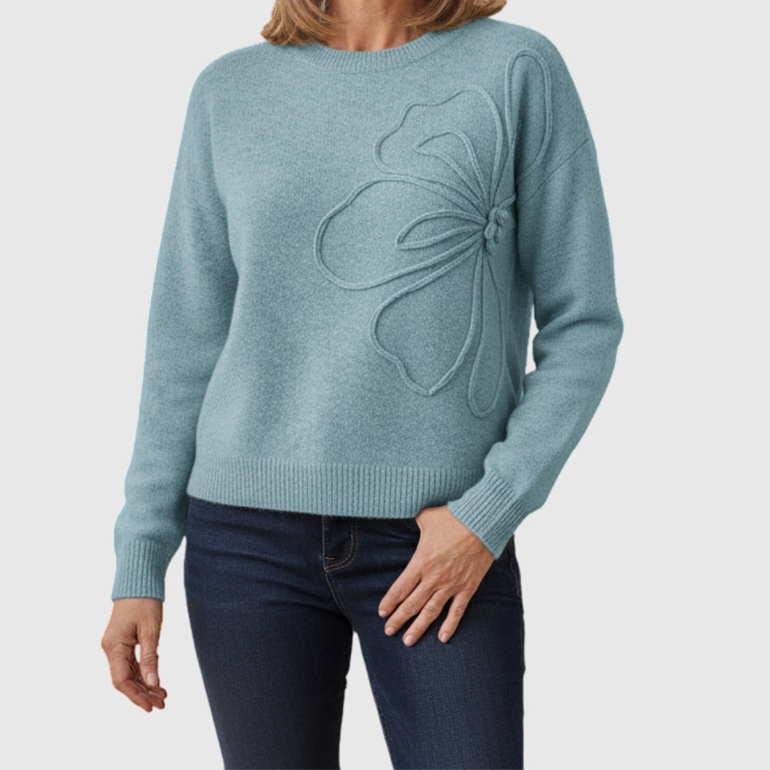 Ίρις | Κομψό Σουέτερ Flora Line 