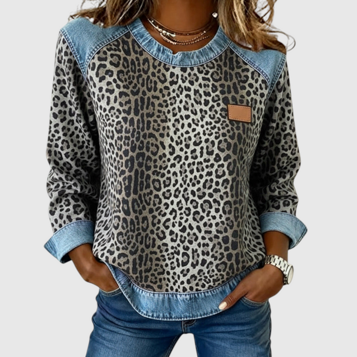 Θαλεία – Φούτερ με σχέδιο λεοπάρδαλης