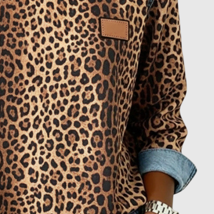 Θαλεία – Φούτερ με σχέδιο λεοπάρδαλης
