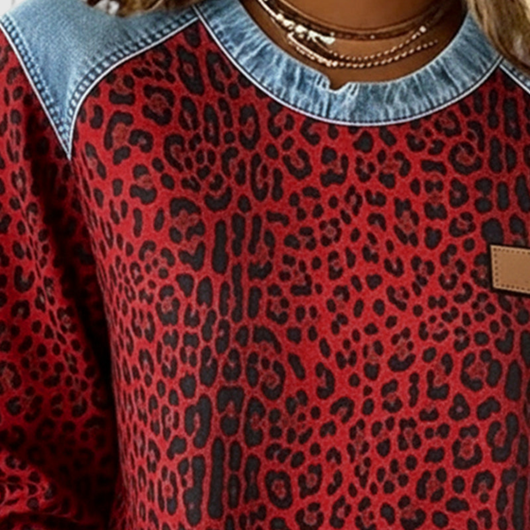 Θαλεία – Φούτερ με σχέδιο λεοπάρδαλης