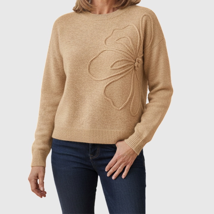 Ίρις | Κομψό Σουέτερ Flora Line 