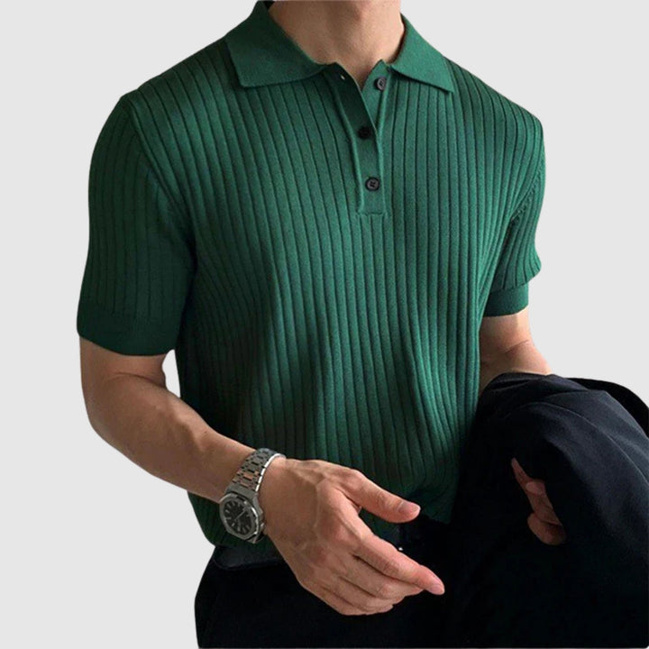 Λιμπούσε – Ριμπένη μπλούζα με κουμπί