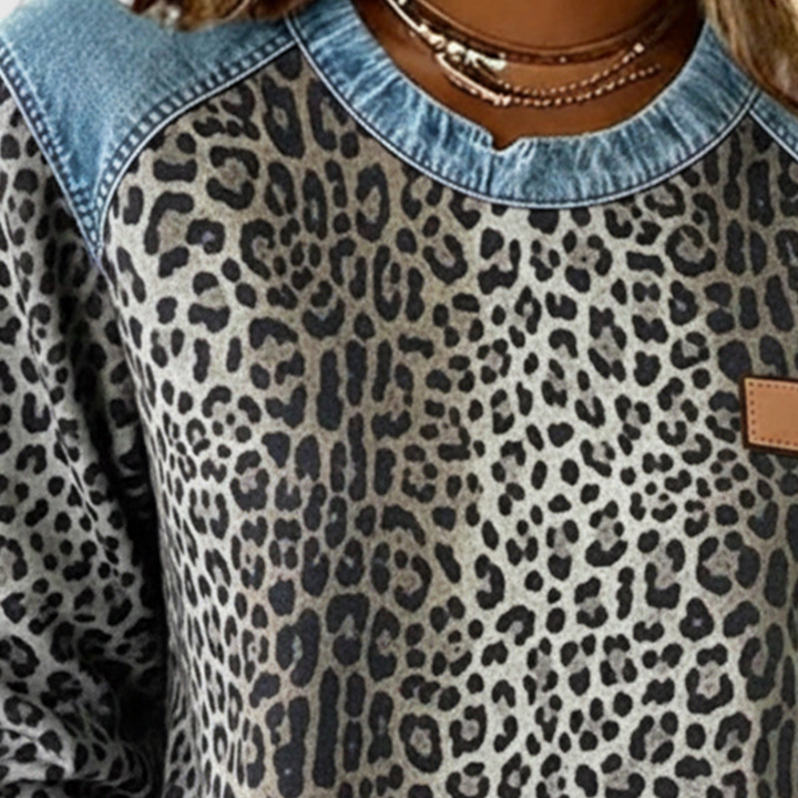 Θαλεία – Φούτερ με σχέδιο λεοπάρδαλης
