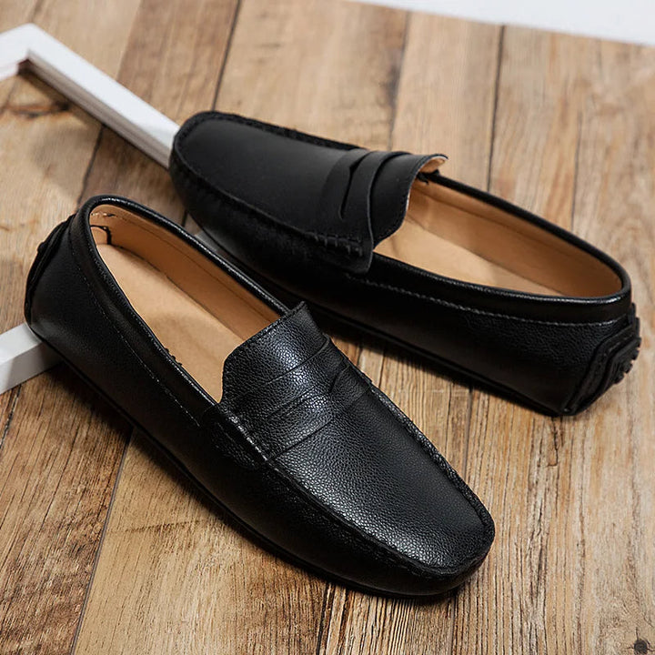 Αναπαυτικά Δερμάτινα Καλοκαιρινά Loafers 