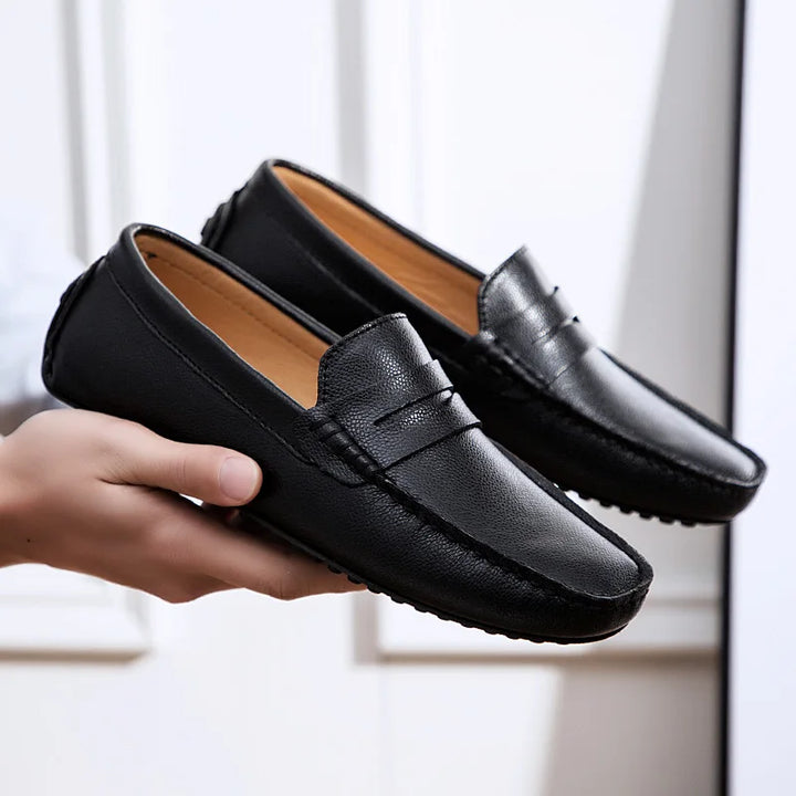 Αναπαυτικά Δερμάτινα Καλοκαιρινά Loafers 