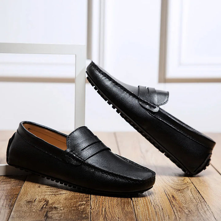 Αναπαυτικά Δερμάτινα Καλοκαιρινά Loafers 