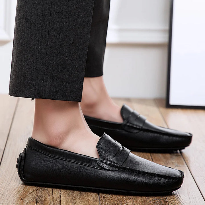 Αναπαυτικά Δερμάτινα Καλοκαιρινά Loafers 