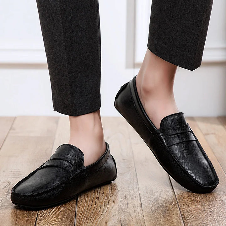 Αναπαυτικά Δερμάτινα Καλοκαιρινά Loafers 