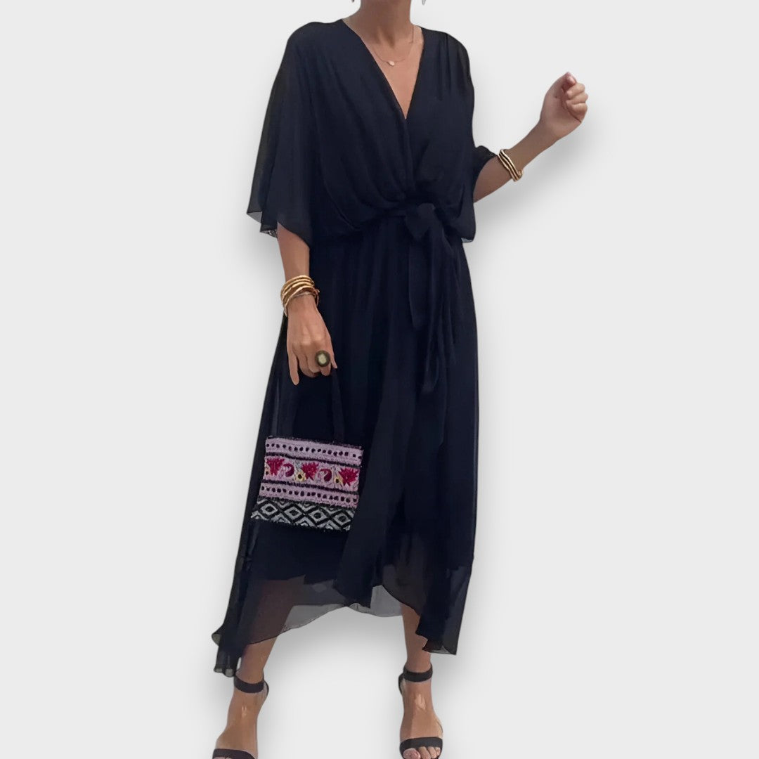 Μόνικα | Φόρεμα με V-Λαιμό