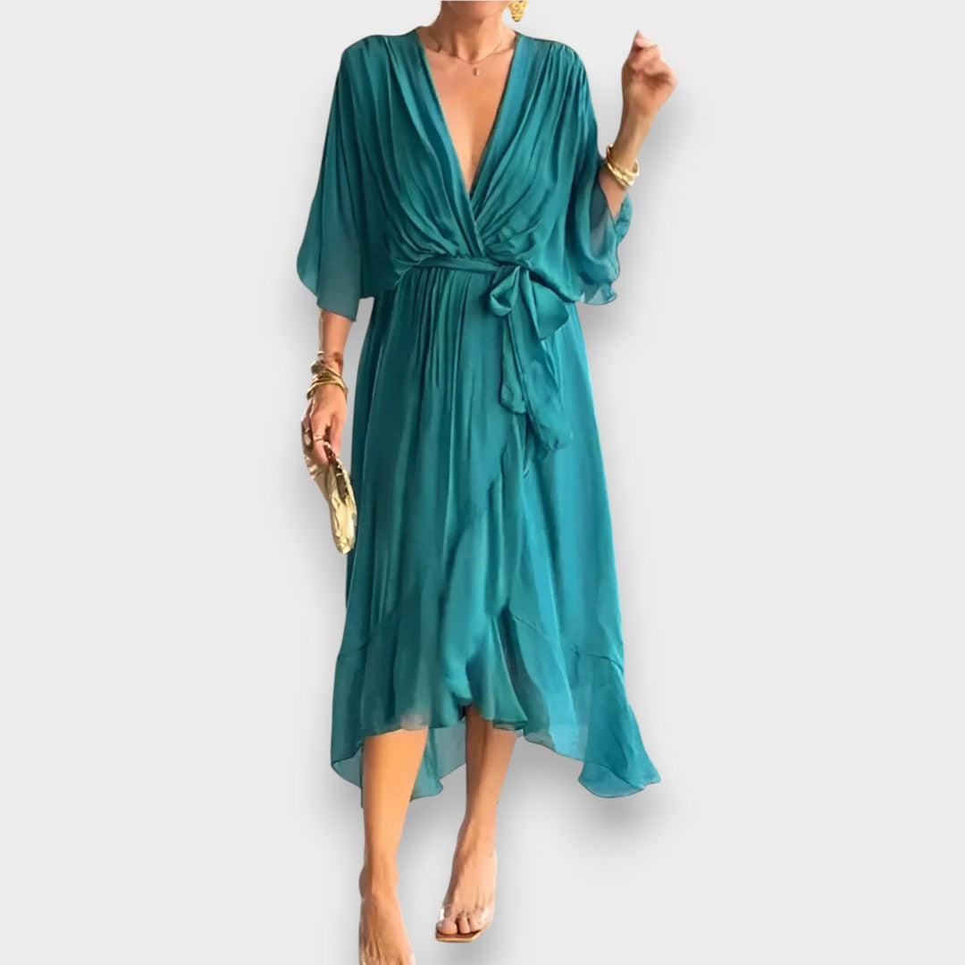 Μόνικα | Φόρεμα με V-Λαιμό