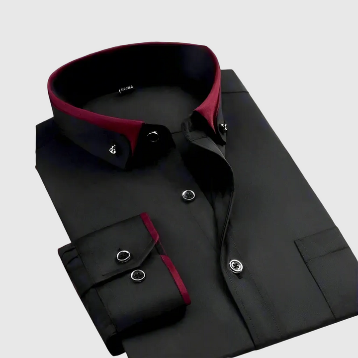 Γιώργος | Κλασικό μπαμβακερό πουκάμισο με μακριά μανίκια