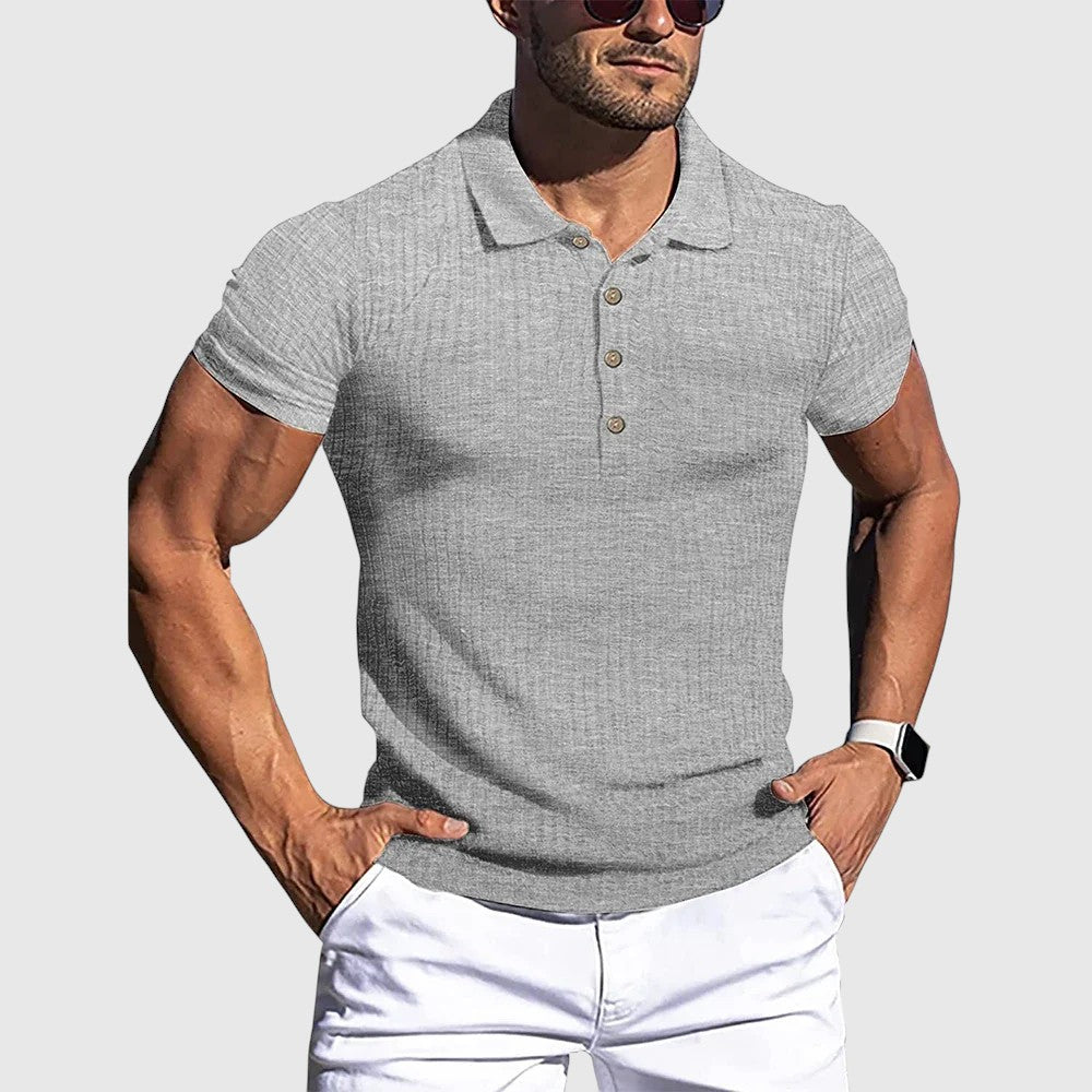 Λιμπουσέ - Κομψό ριγέ πόλο μπλουζάκι