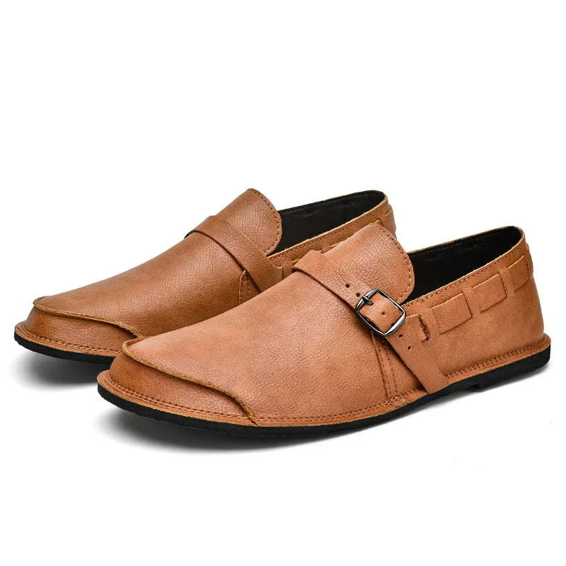 Σφιχτά Δερμάτινα Loafers