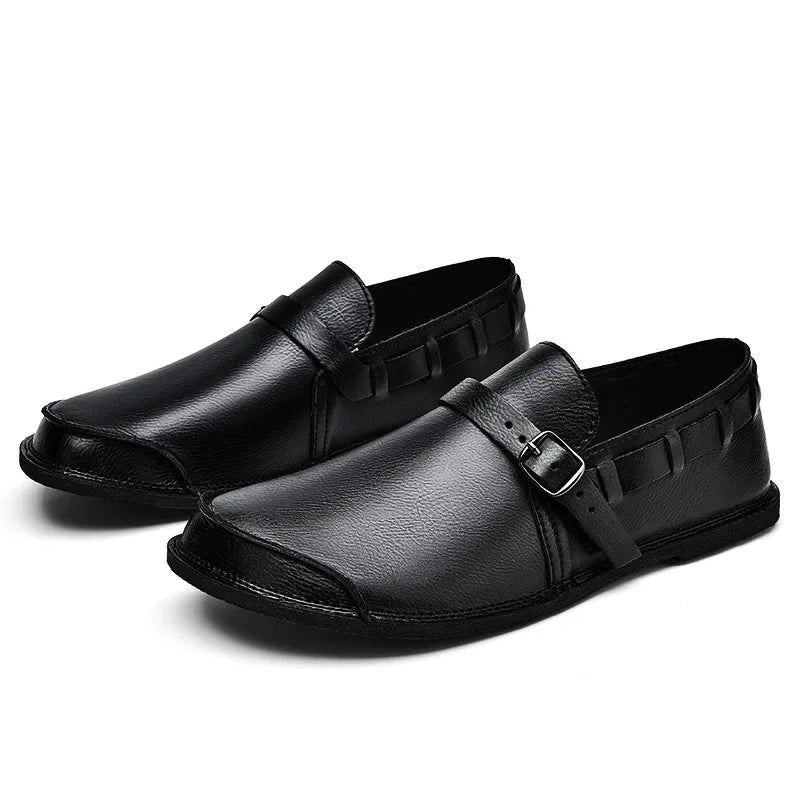 Σφιχτά Δερμάτινα Loafers