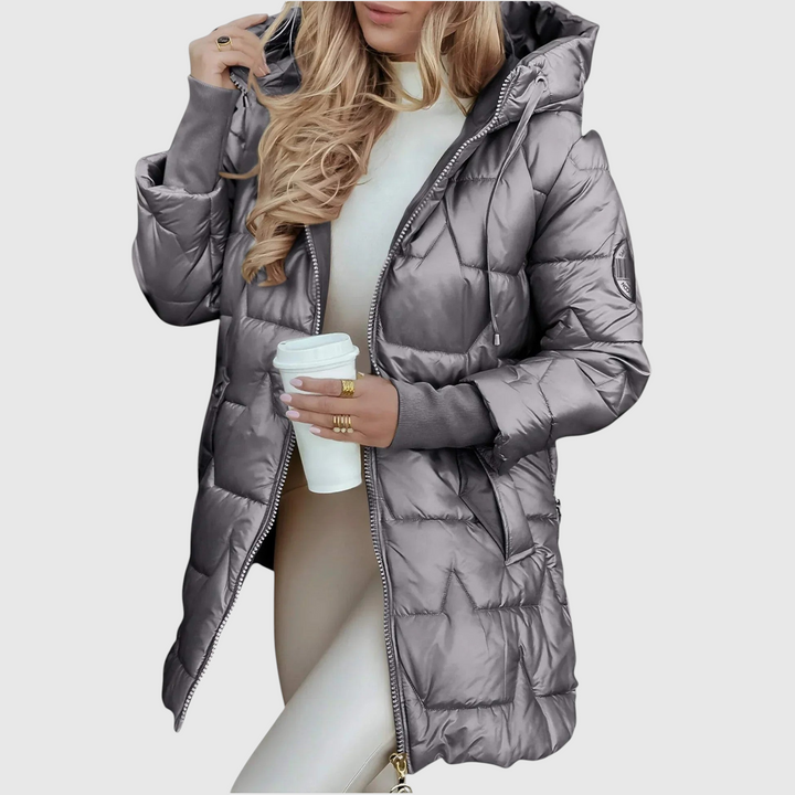 Νόλβεν – Κομψό γυναικείο παλτό με κούκουλα