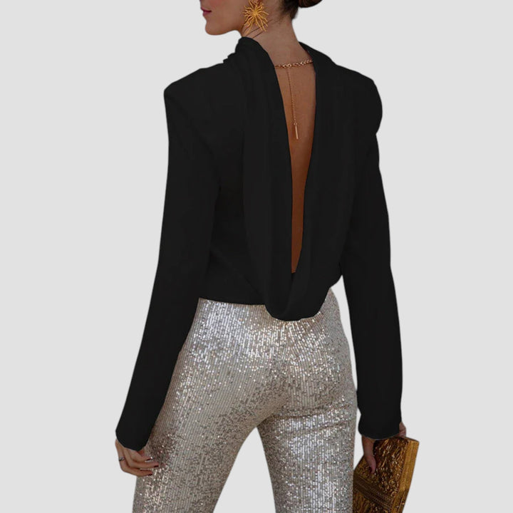 Μλούζα Elea | Σατέν &amp; Αλυσίδα Κομψό