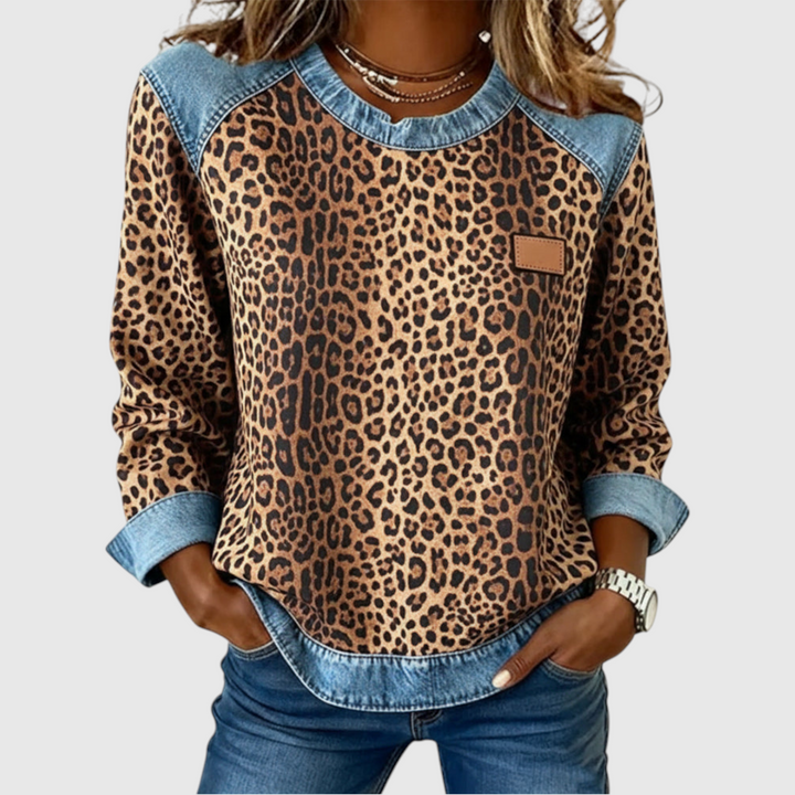 Θαλεία – Φούτερ με σχέδιο λεοπάρδαλης