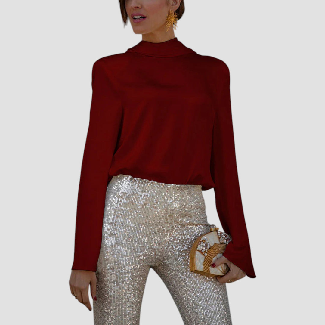 Μλούζα Elea | Σατέν &amp; Αλυσίδα Κομψό